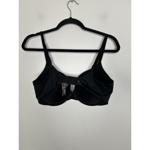 Victoria's Secret Perfect Shape Black Lace Bra Padded Light Pushup Size 36D - Picture 4 of 7